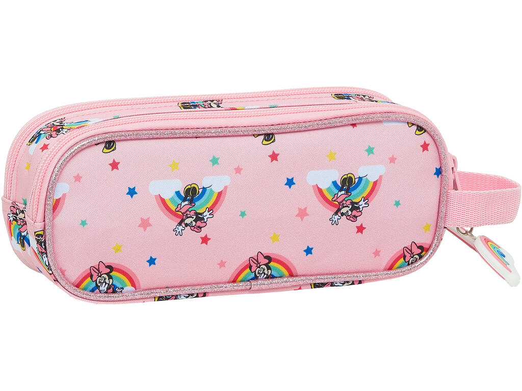 Estojo Duplo Minnie Mouse Rainbow Safta 812112513