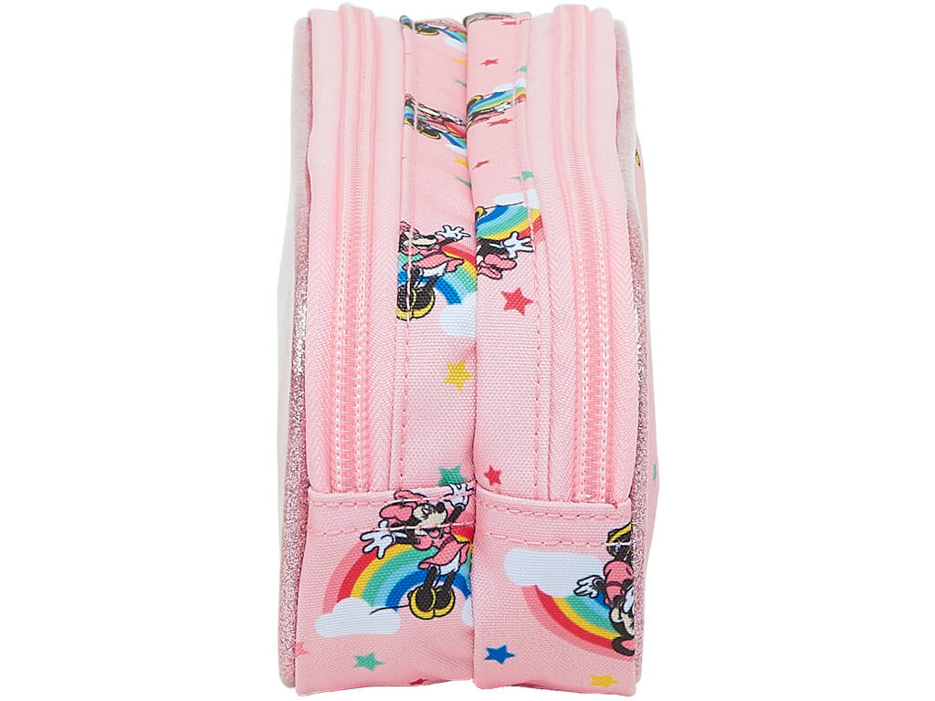 Estojo Duplo Minnie Mouse Rainbow Safta 812112513