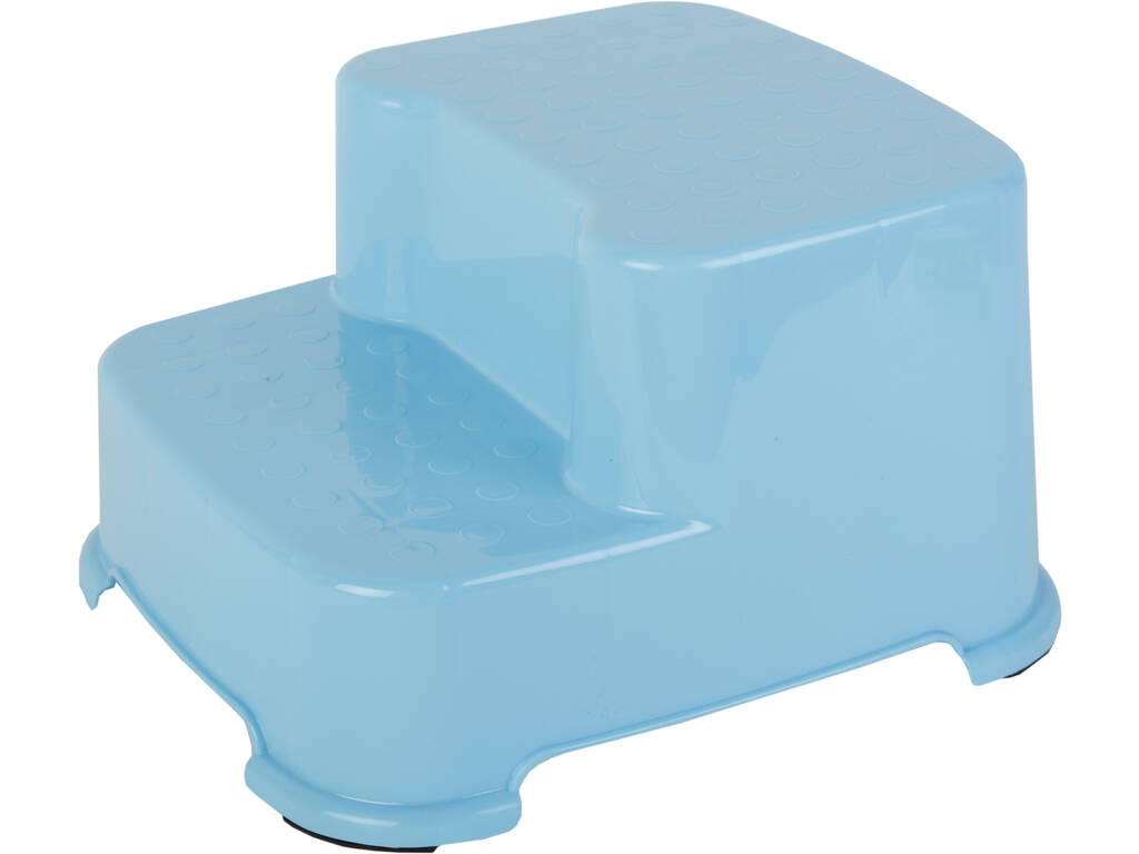 Banc en plastique 2 marches bleu