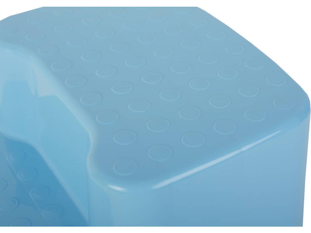 Banc en plastique 2 marches bleu