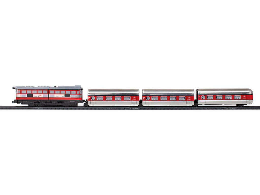 Train Talgo avec feu, gare et dérailleur Pequetren 402