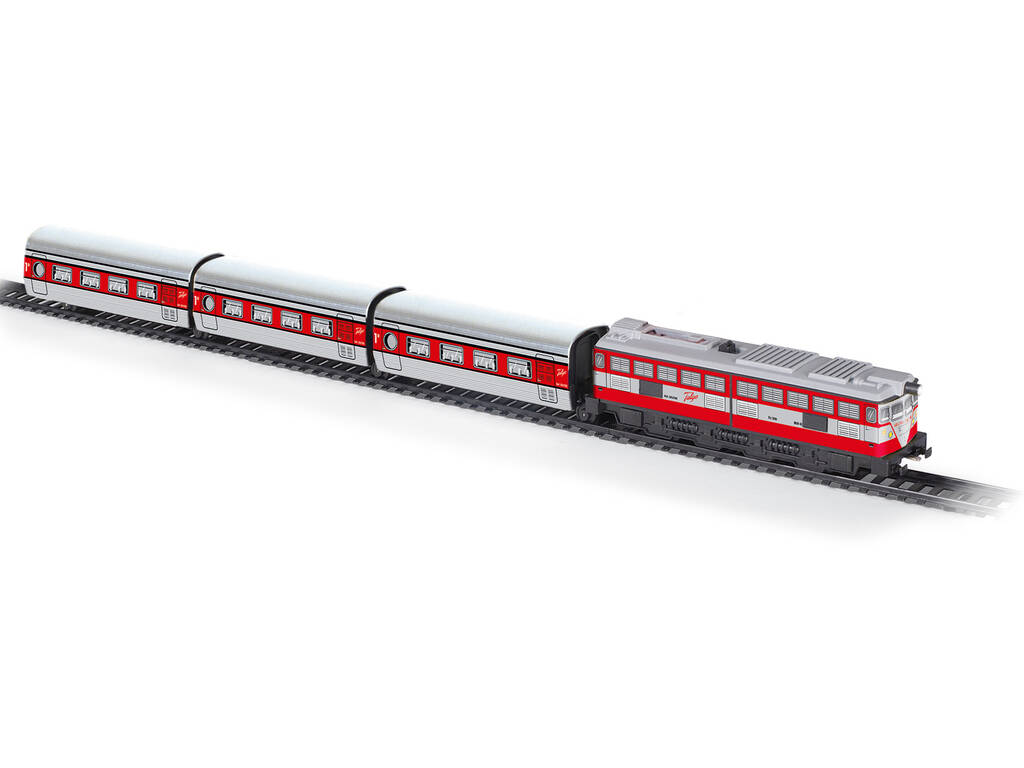 Train Talgo avec feu, gare et dérailleur Pequetren 402
