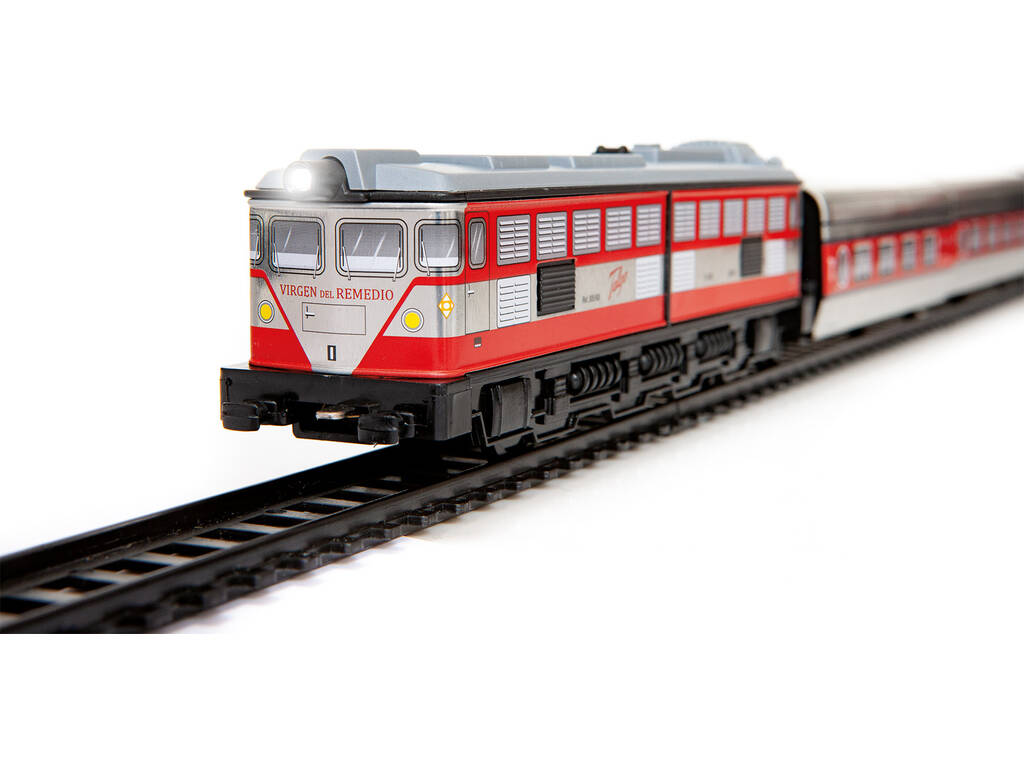 Train Talgo avec feu, gare et dérailleur Pequetren 402