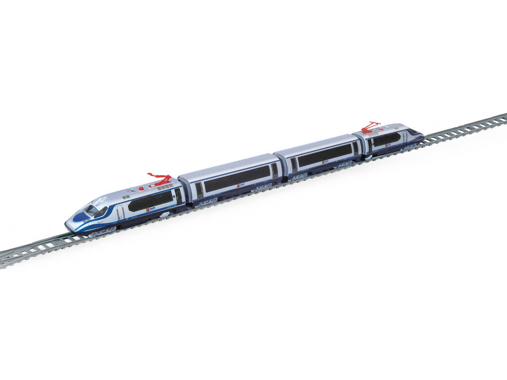 Treno HS con luce, bobina, stazione e tunnel Pequetren 404
