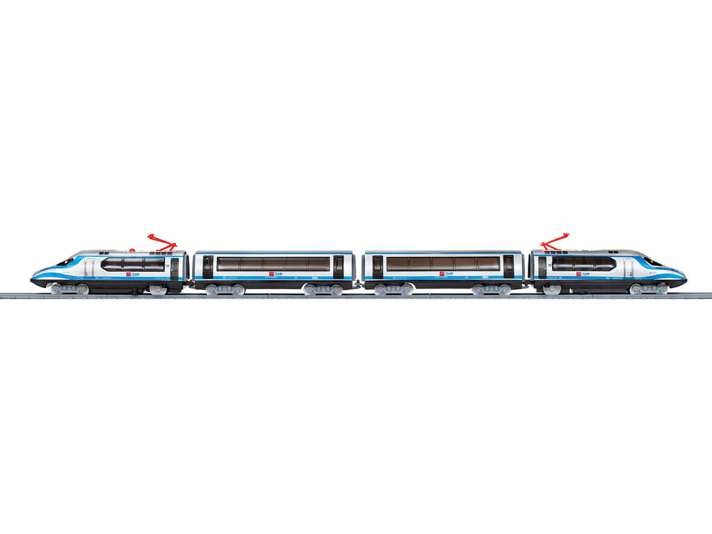 Treno HS con luce, bobina, stazione e tunnel Pequetren 404