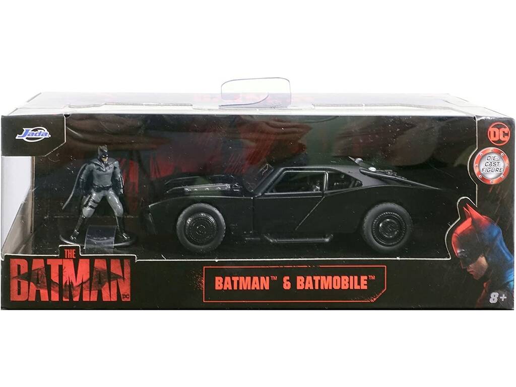 The Batman Batmobile in metallo 1:32 con figura Simba 253213008