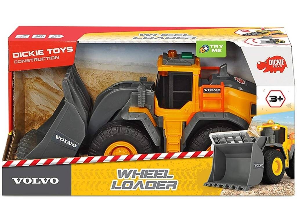 Pelle excavatrice Volvo 23 cm. avec son et lumière Simba 3723003