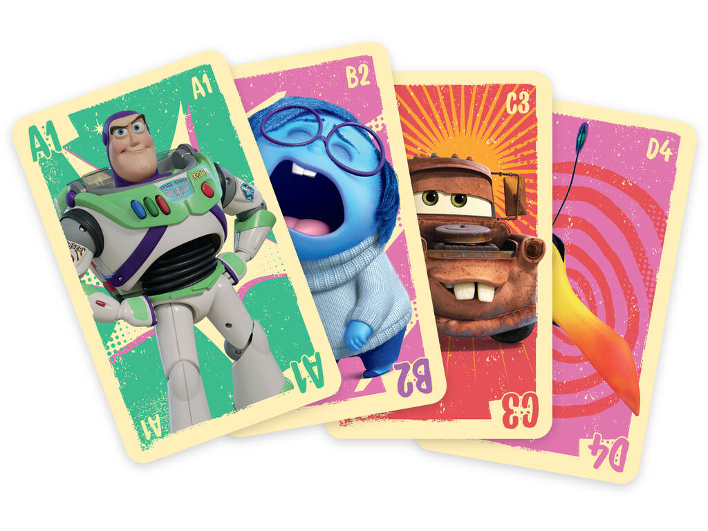 Pixar Jeu de Cartes Enfant Shuffle 4 en 1 Fournier 10027508