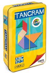 Farbiger Holz Tangram Metal Box Cayro 124