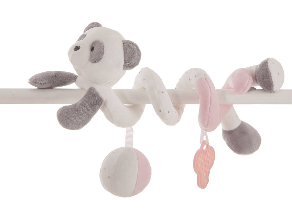 Spirale Baby Panda Rosa 25 cm. Creaciones Llopis 25634