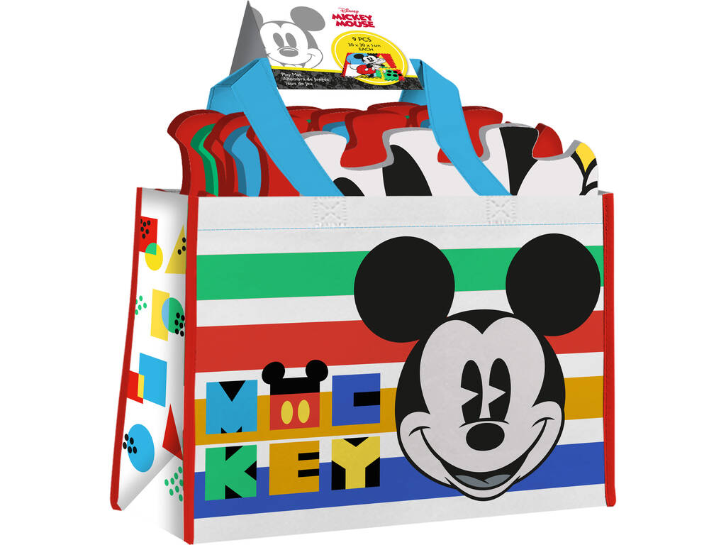 Mickey Mouse 9 pièces Eva Puzzle Tapis avec sac Enfants Euroswan WD22011