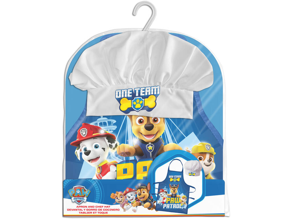 Paw Patrol Set Delantal y Gorro en Bolsa Kids Euroswan PW19806DT