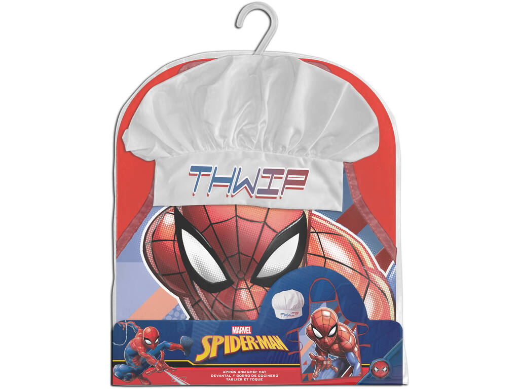 Spiderman Set Grembiule e Cappello in borsa Kids Euroswan MV15877DT