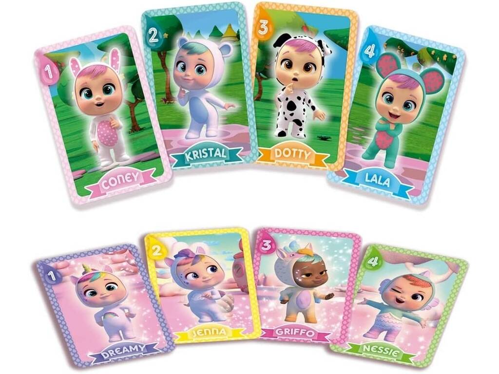 Cry Babies Gioco di carte 4 in 1 IMC Toys 84551