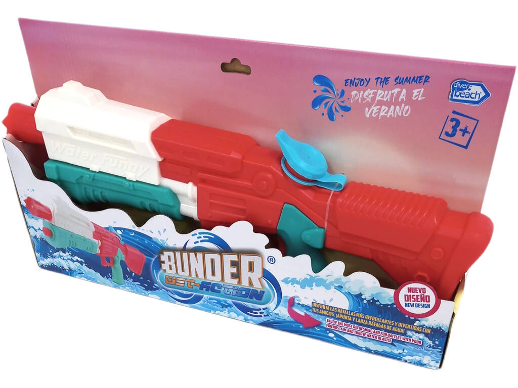 Lanceur d'eau Bunder Rouge 49 cm.