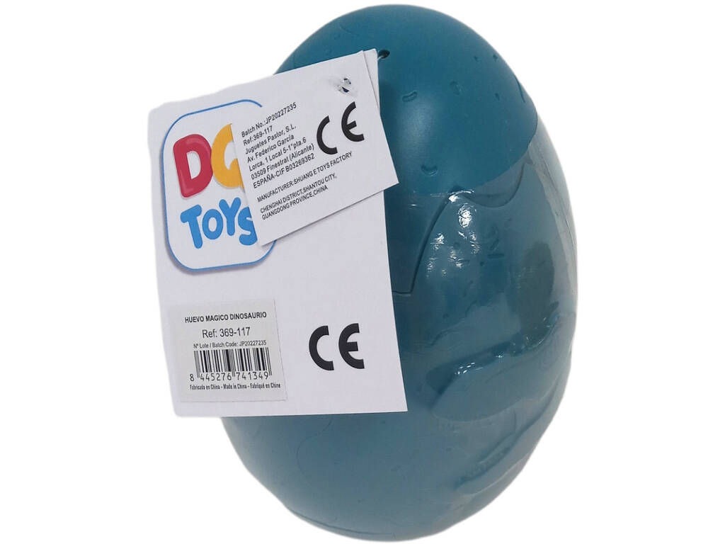Œuf magique de dinosaure 16,5 cm.