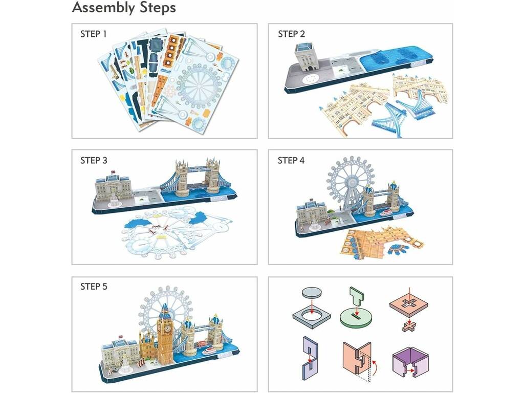 Puzzle 3D City Line Londra