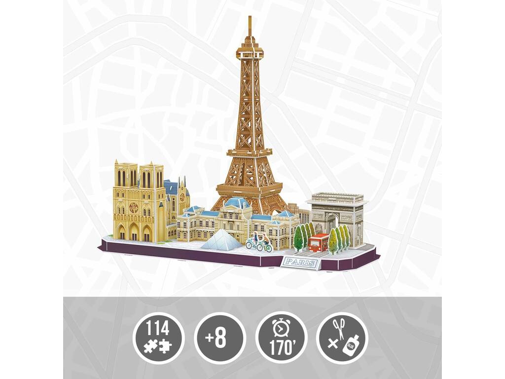 Puzzle 3D City Line Paris World brands MC254H 