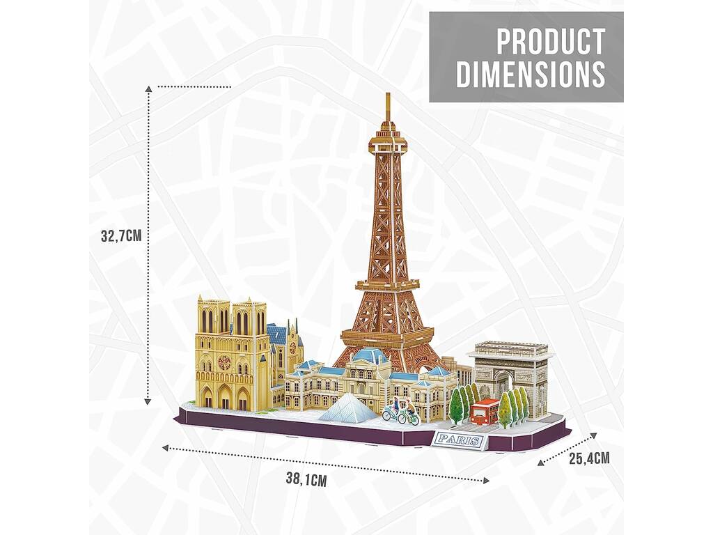 Puzzle 3D City Line Paris World brands MC254H 