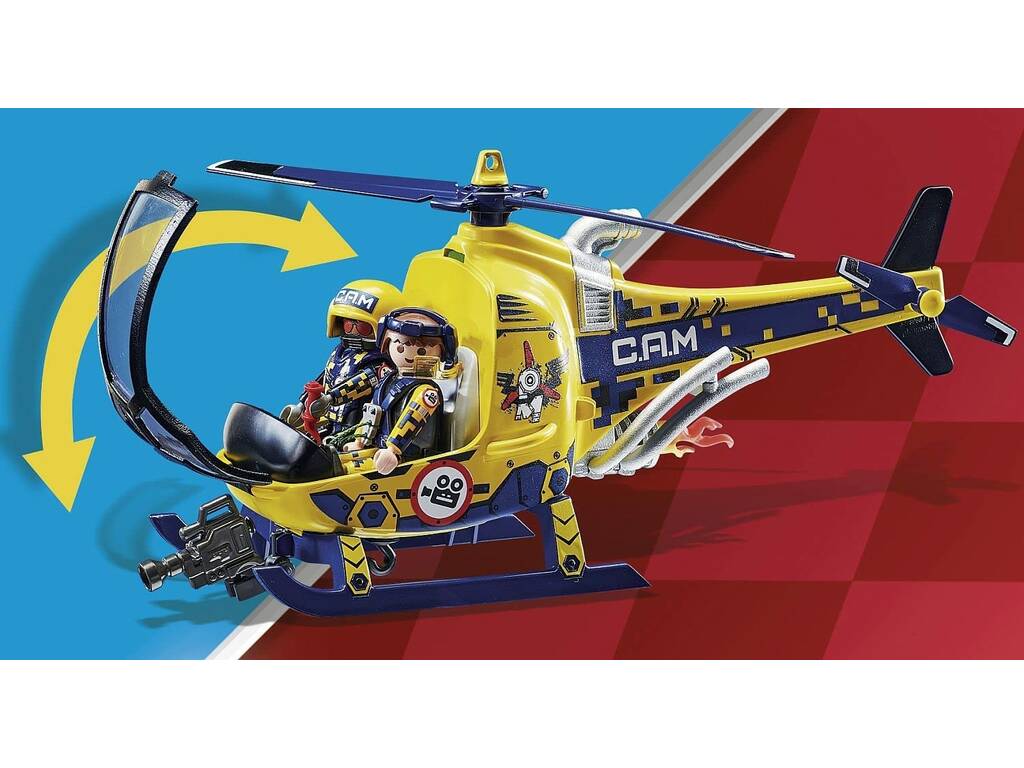 Playmobil Air Stunt Show Movie Shooting Helicopter 70833