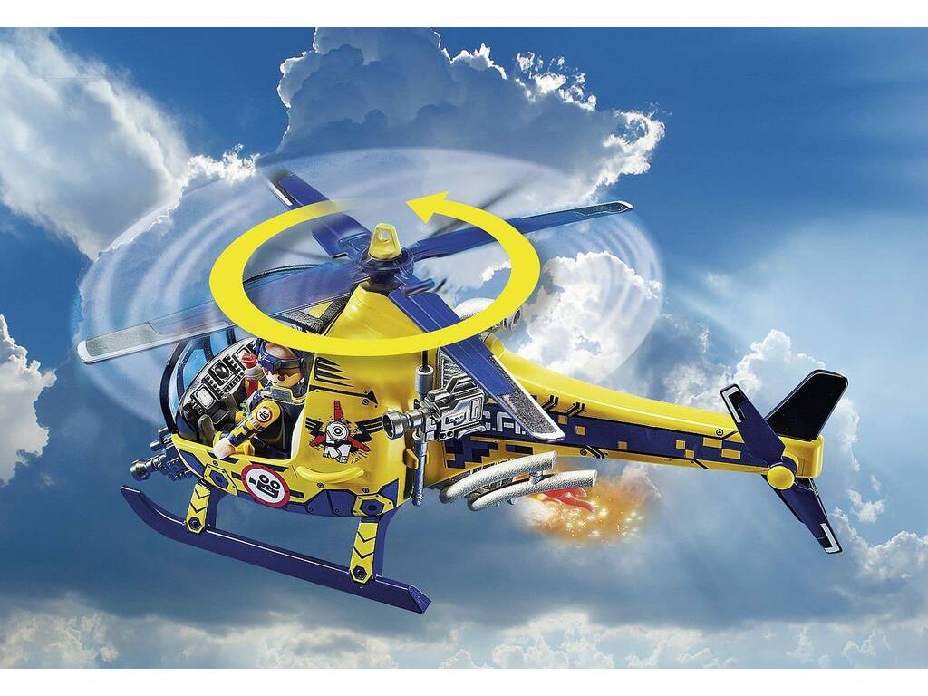 Playmobil Air Stunt Show Movie Shooting Helicopter 70833