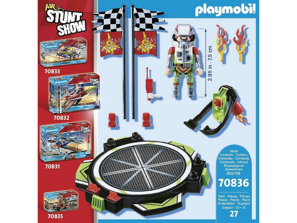 Playmobil Air Stuntshow Mochila Propulsora 70836
