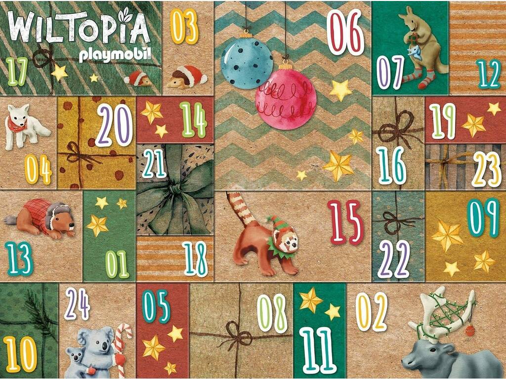 Playmobil Wiltopia Calendrier de l'Avent Animal Voyage autour du monde 71006
