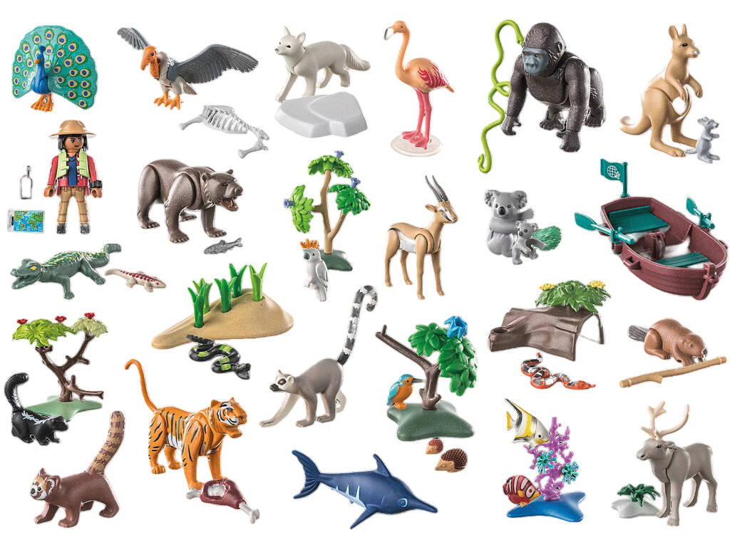 Playmobil Wiltopia Calendrier de l'Avent Animal Voyage autour du monde 71006