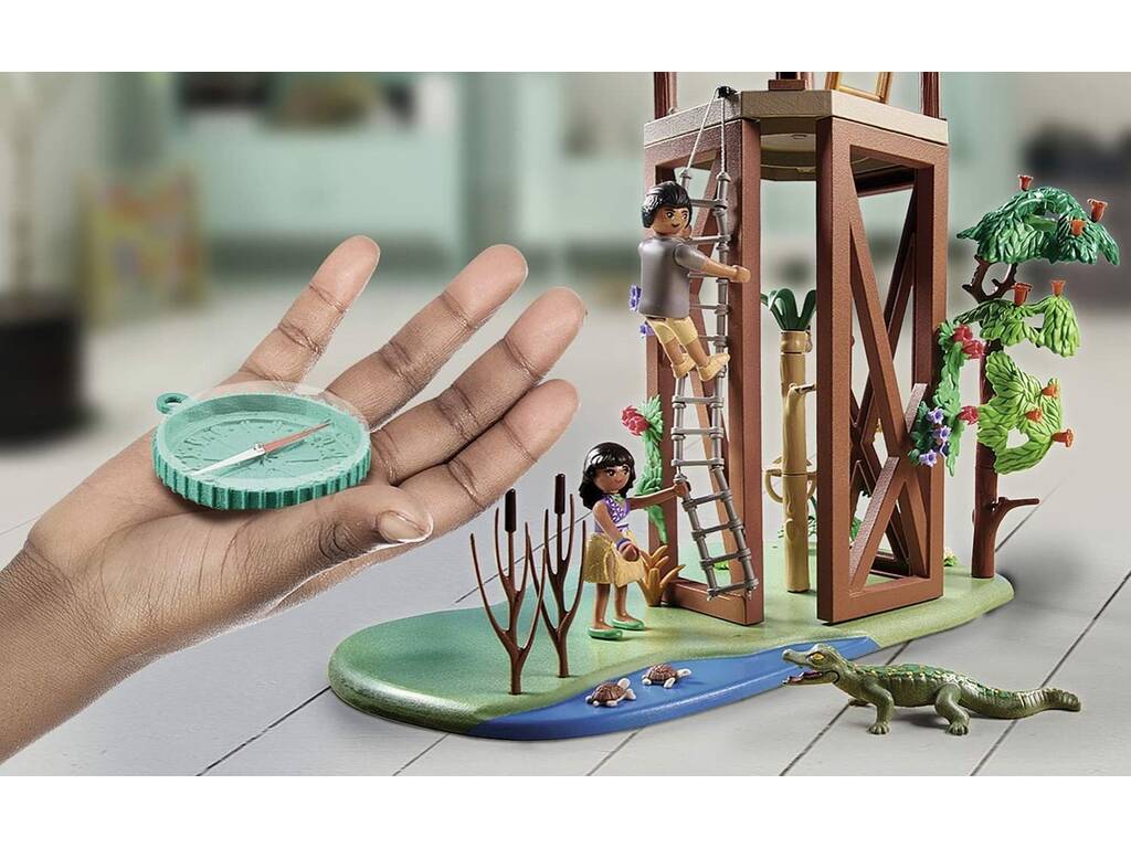 Playmobil Wiltopia Torre di ricerca con bussola 71008