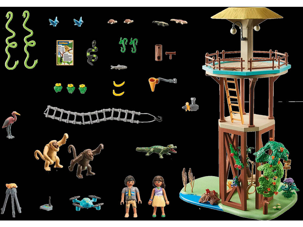Playmobil Wiltopia Torre di ricerca con bussola 71008