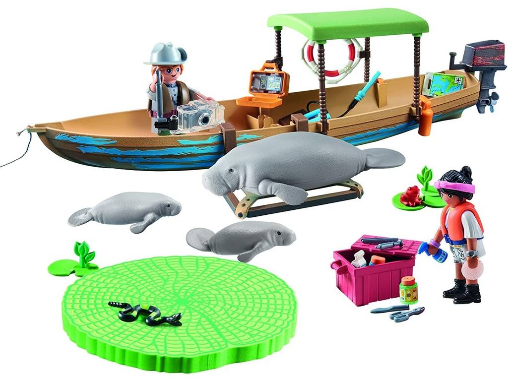 Playmobil Wiltopia Viaggio in barca dei lamantini 71010