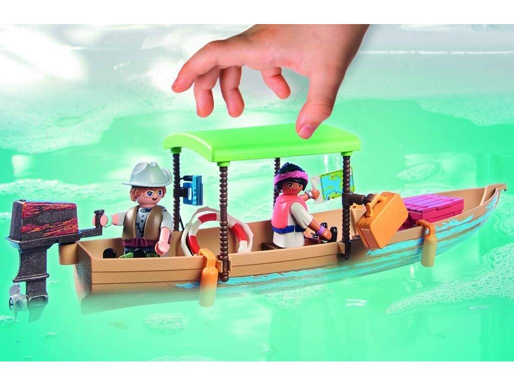 Playmobil Wiltopia Viaggio in barca dei lamantini 71010