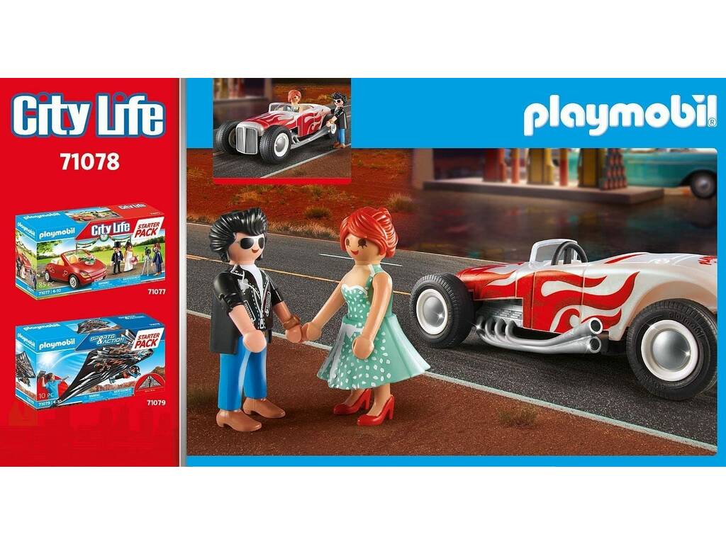 Playmobil Starter Pack Hot Rod 71078