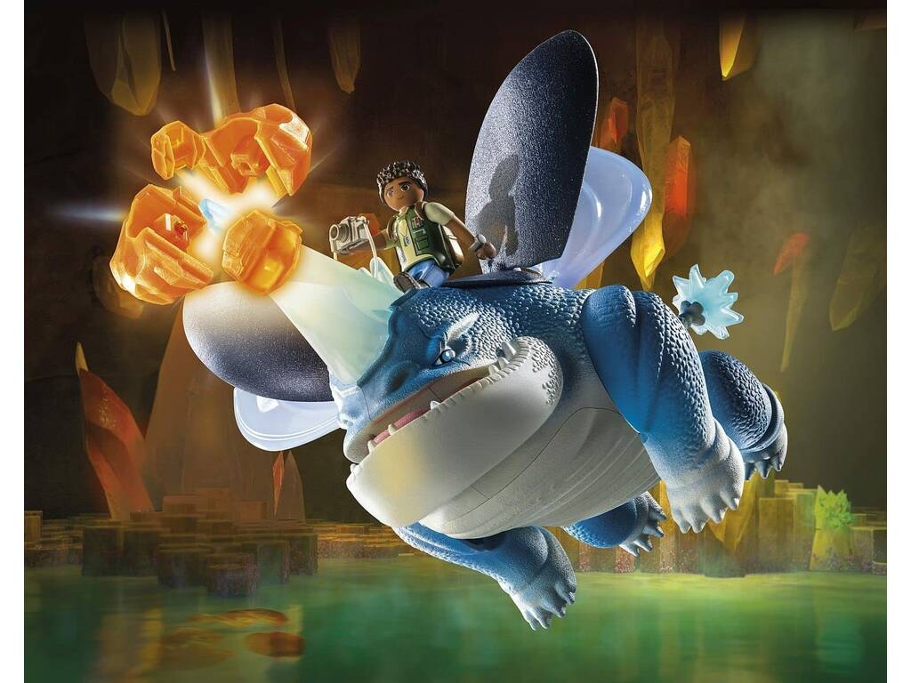 Playmobil Dragons Nine Realms Plowhorn and D´Angelo Playmobil 71082