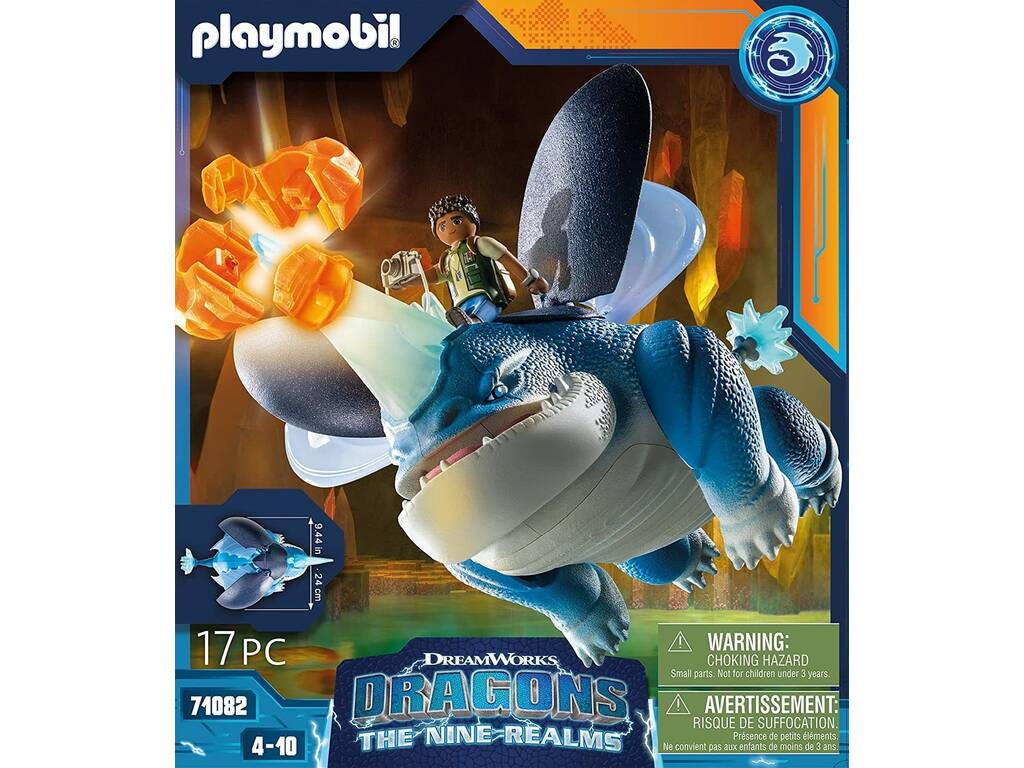 Playmobil Dragons Nine Realms Plowhorn and D´Angelo Playmobil 71082