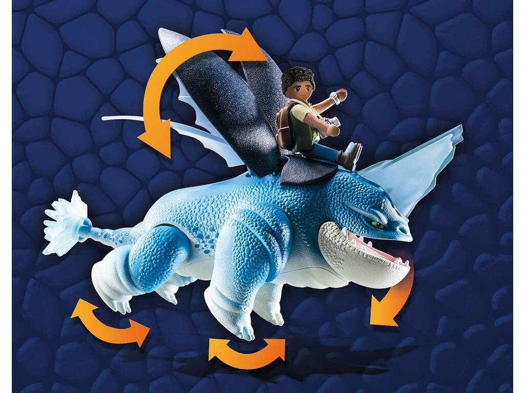 Playmobil Dragons Nine Realms Plowhorn and D´Angelo Playmobil 71082