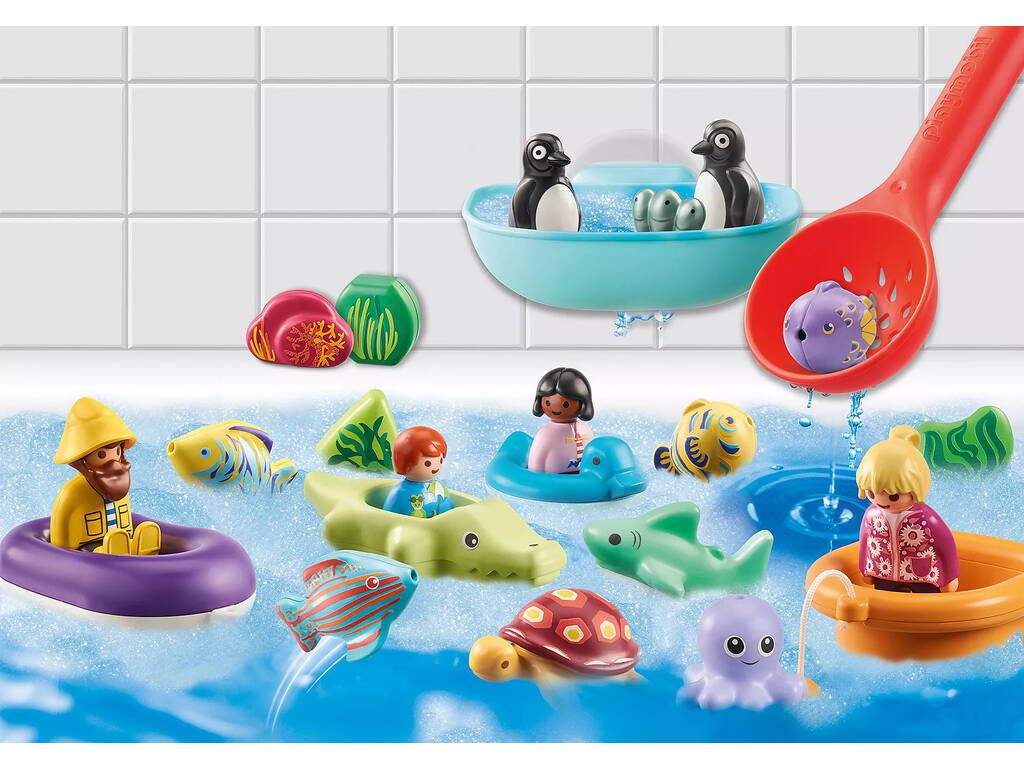 Playmobil 1.2.3 Calendário do Advento, Diversão no Banho Playmobil 71086