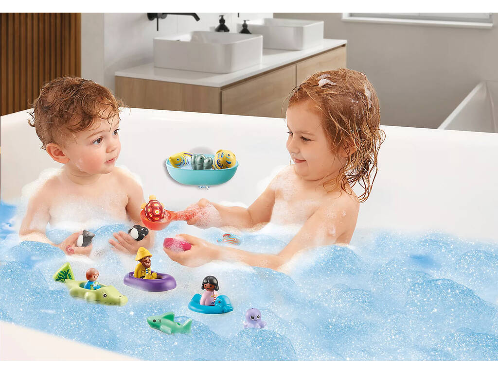 Playmobil 1.2.3 Calendário do Advento, Diversão no Banho Playmobil 71086