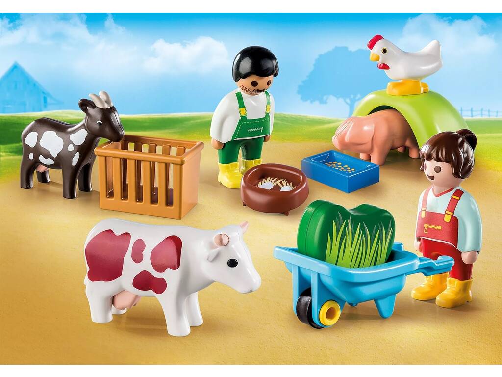 Playmobil 1.2.3 Amusement à la ferme 71158