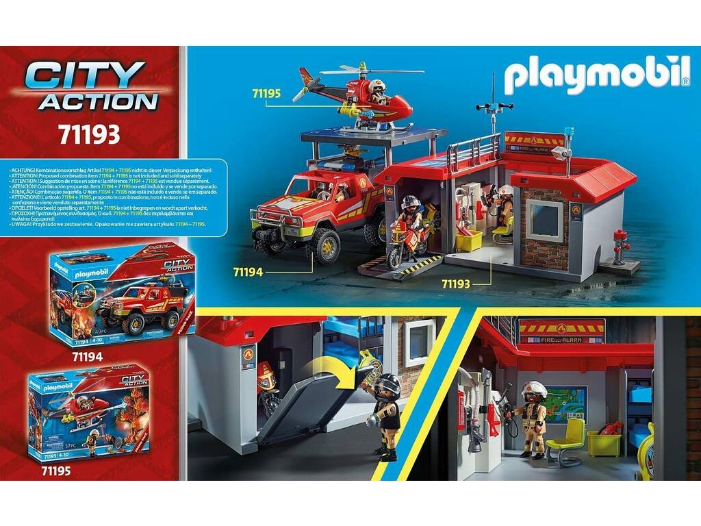 Playmobil Parque de Bombeiros 71193