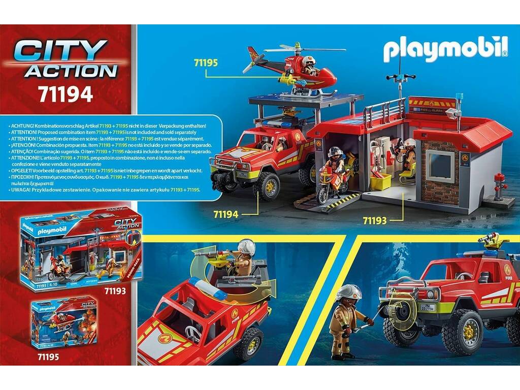 Playmobil Camion dei pompieri 71194
