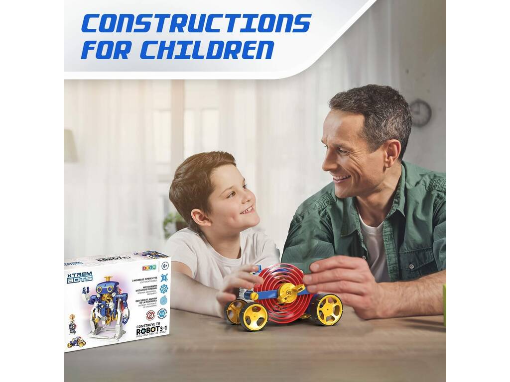 Xtrem Bots Costruisci il tuo robot 3 in 1 World Brands XT3803026
