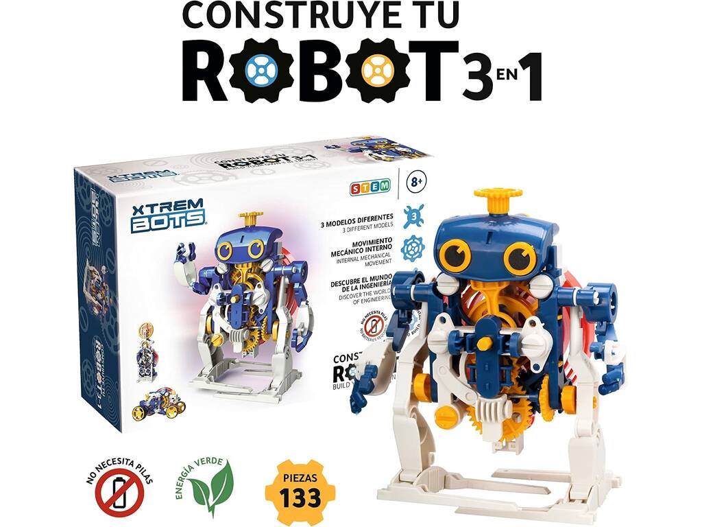 Xtrem Bots Costruisci il tuo robot 3 in 1 World Brands XT3803026