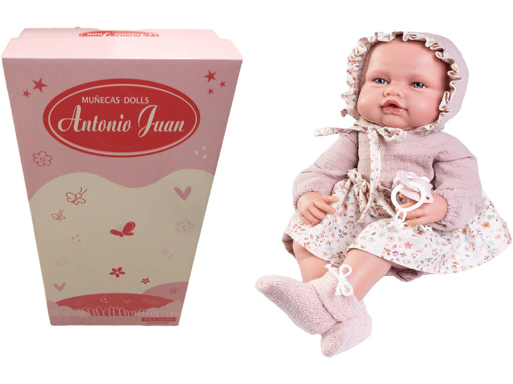 Muñeca Babydoo Palabritas Con Capota De Paseo 50 cm. Antonio Juan 18201