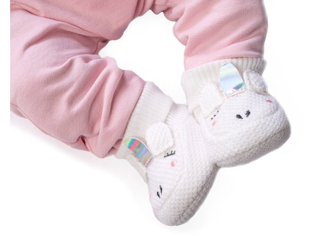 Poupée nouveau-né Luna Dormidita 42 cm. avec coussin et chaussons licorne Antonio Juan 33227