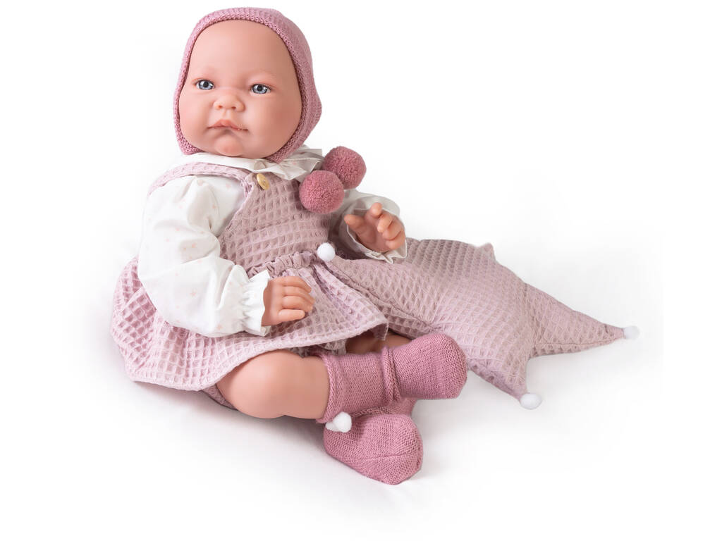 Bambola neonata Nica Coppia 42 cm. con cuscino a stella Antonio Juan 33230