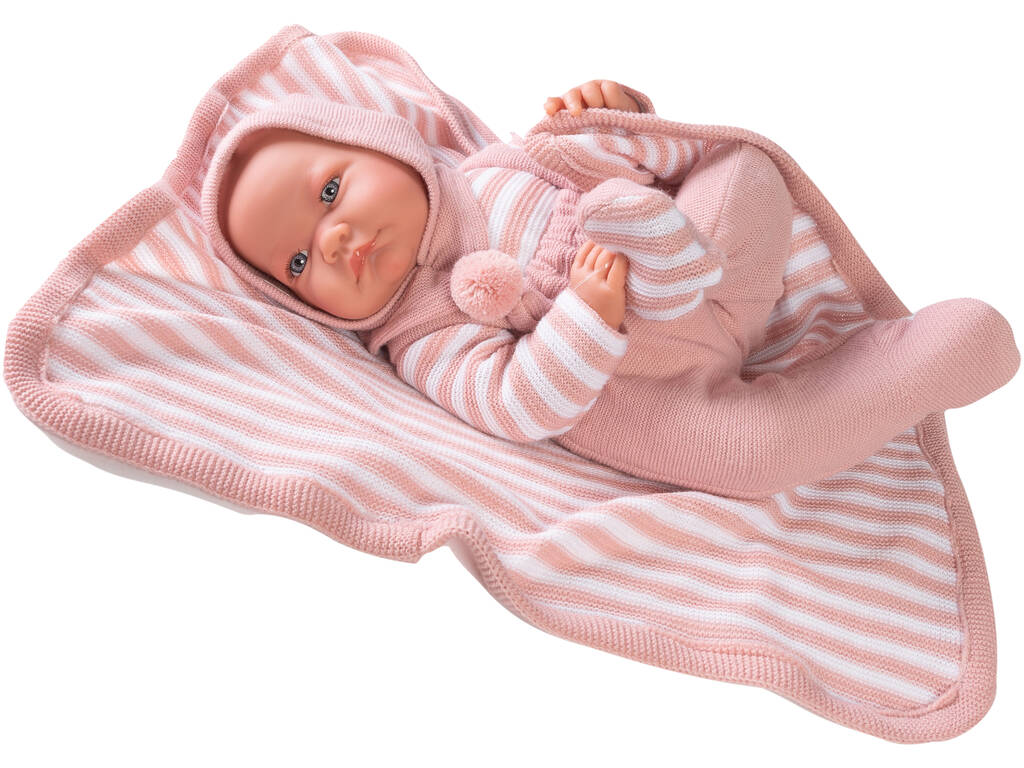Bambola neonata Nica Completino a maglia di 42 cm. Antonio Juan 33233