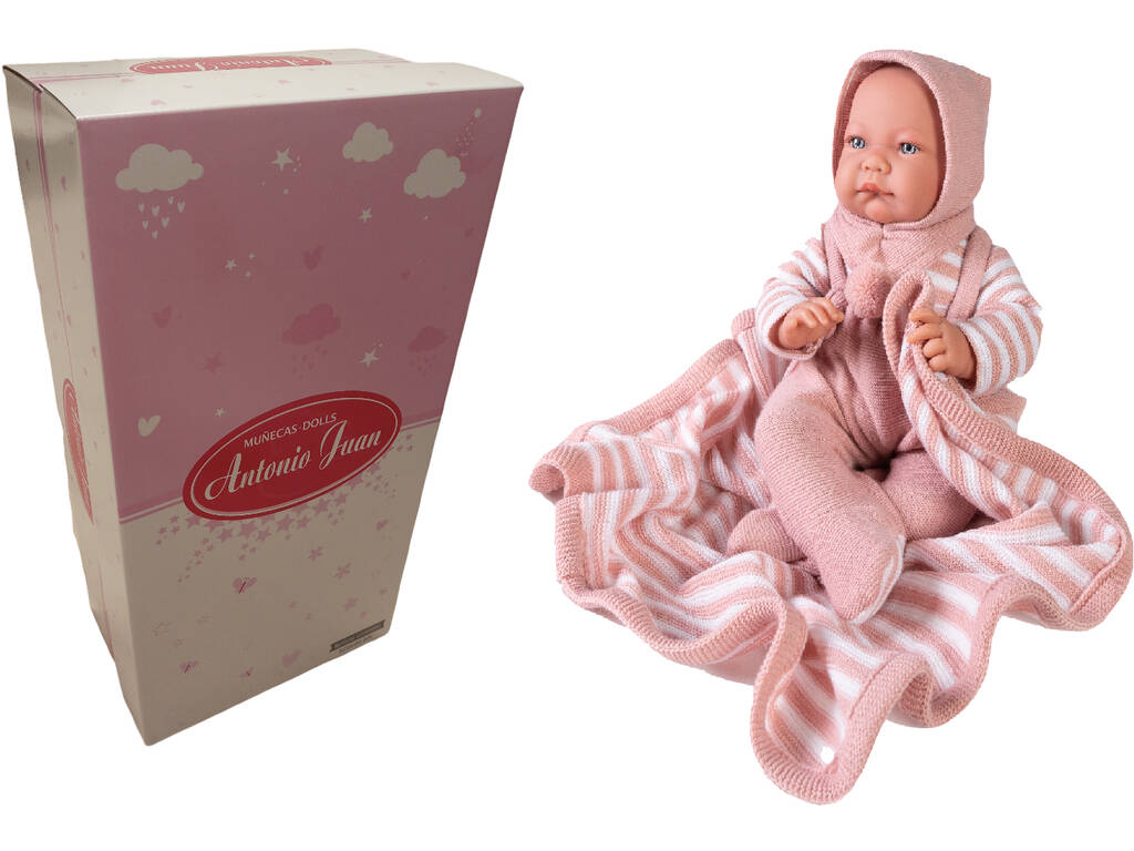 Bambola neonata Nica Completino a maglia di 42 cm. Antonio Juan 33233