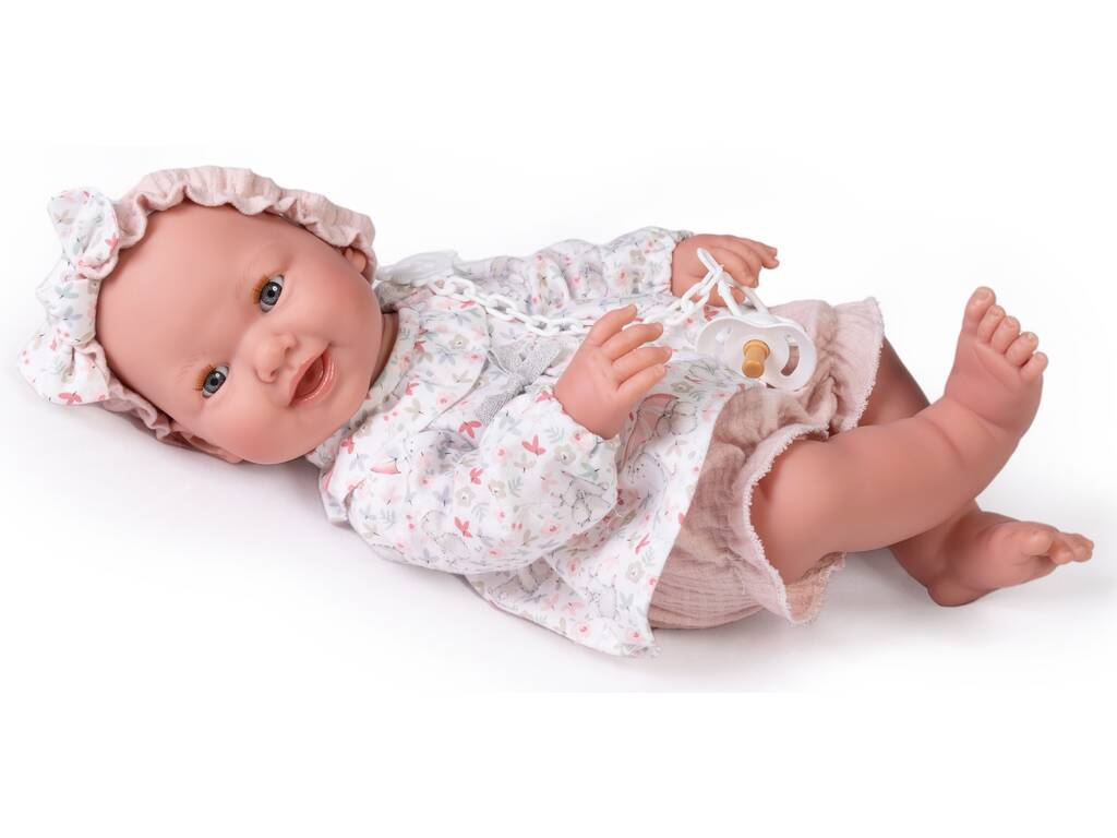 Muñeca Recién Nacida Mia Pipí 42 cm. con Mochila Para Ti Antonio Juan 50266