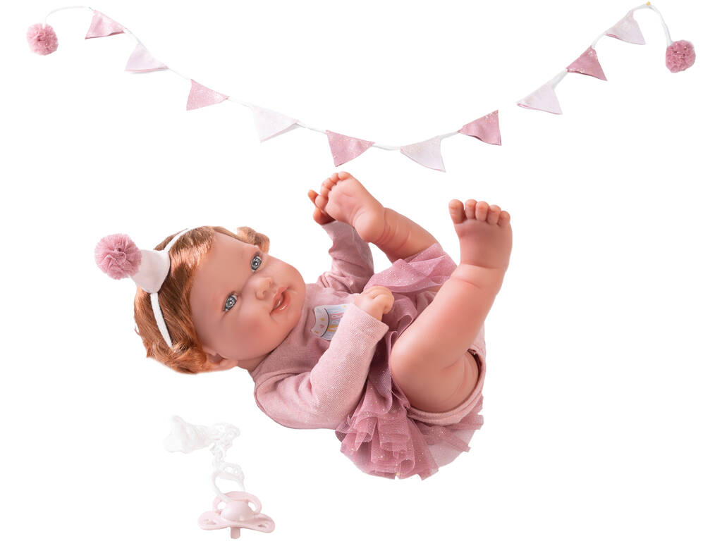 Poupée nouveau-né Pipa Happy Birthday de 42 cm Antonio Juan 50272